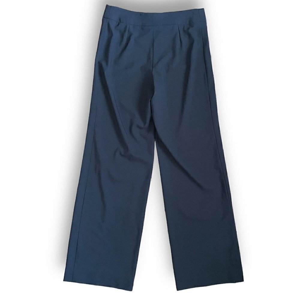 Armani Collezioni Womens Dress Pants Sz 10 Dark Gray Wool Straight Leg Trouser - Picture 6 of 8